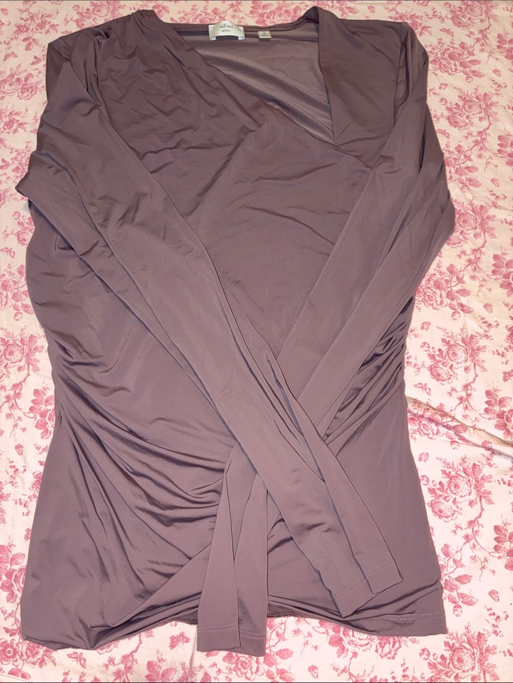 ARITZIA long sleeve wrap top